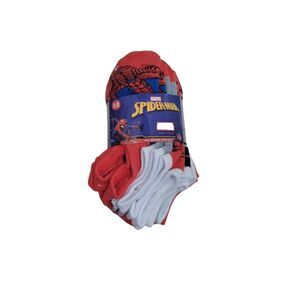 Character Boys Classic Stretch Fit 12-Pack No-Show Sock - Spiderman